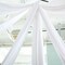 5 ft x 30 ft White Polyester Ceiling Drapes Backdrop Curtain Panel Party Home